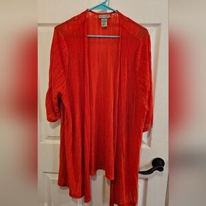 Catherines Vibrant Orange Thin Cardigan